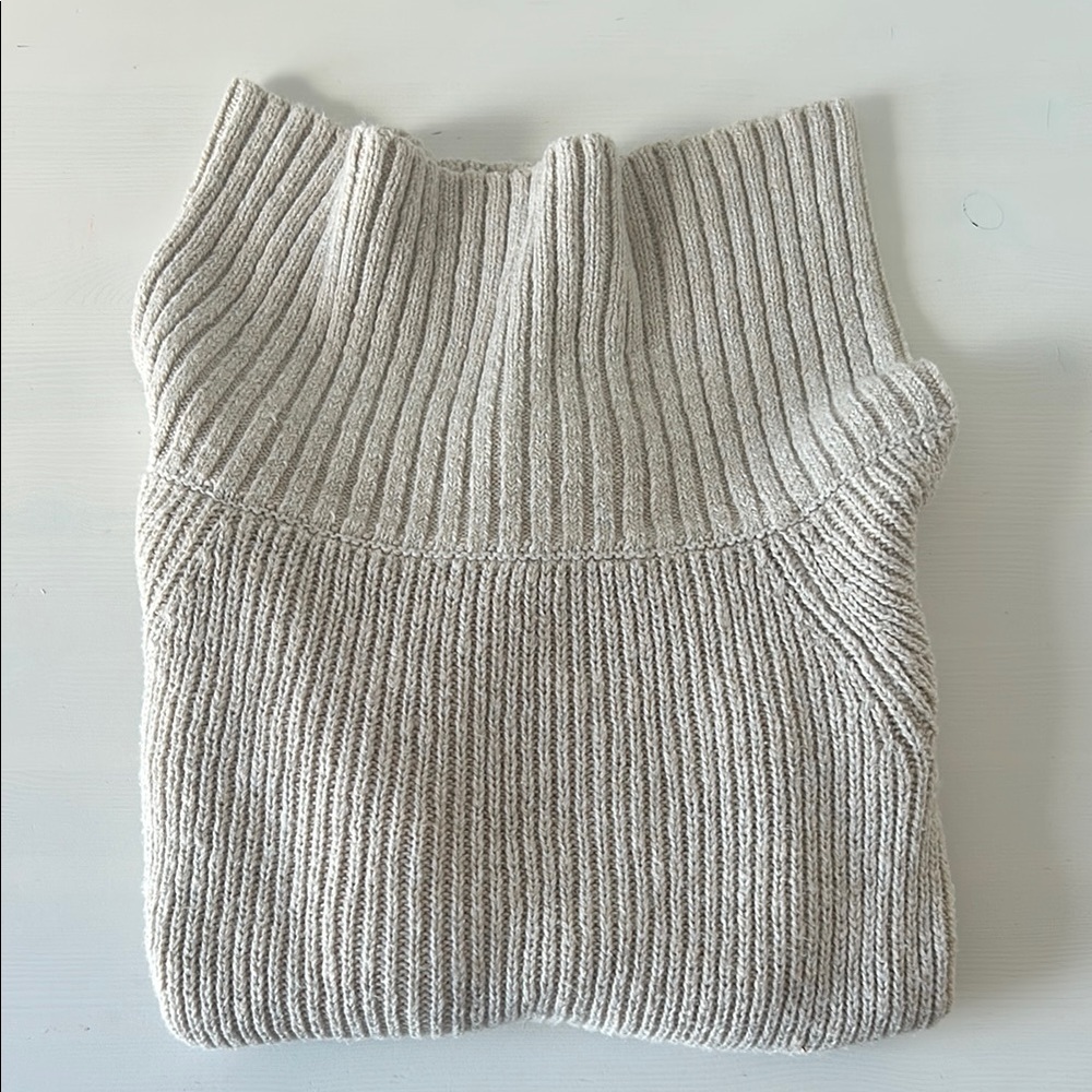 Hollister Light Gray Cowl Neck Sweater